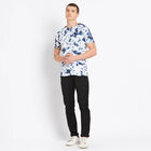 Cotton Round Neck T-Shirt, Navy Blue, small image number null