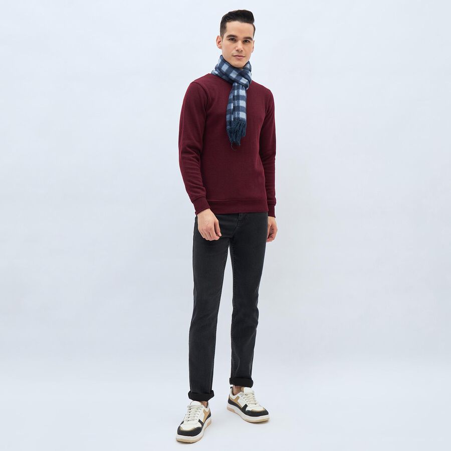 Men's Muffler, Dark Blue, large image number null