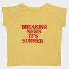 Girls' T-Shirt, Yellow, small