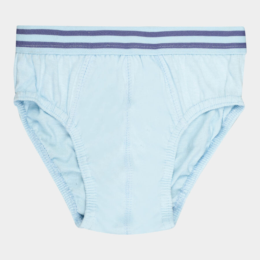 Boys Cotton Brief, Light Blue, large image number null