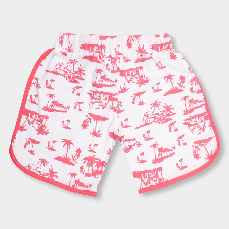Girls' 100% Cotton Shorts , Pink, large image number null
