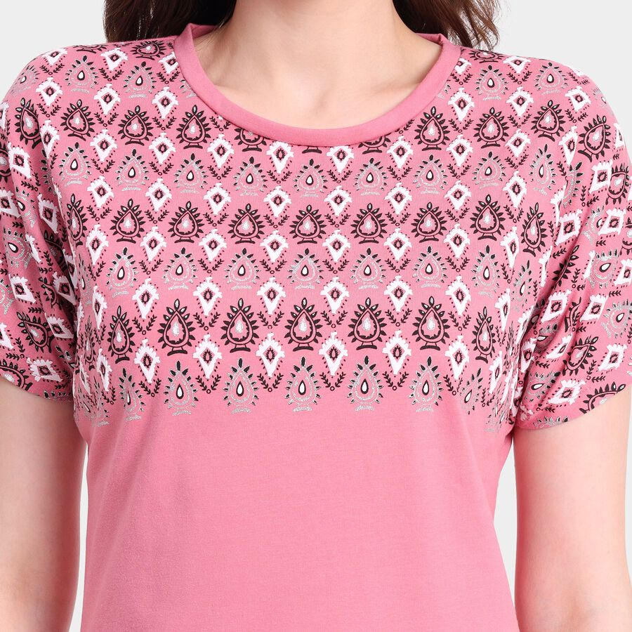 Ladies' Round Neck T-Shirt, Purple, large image number null