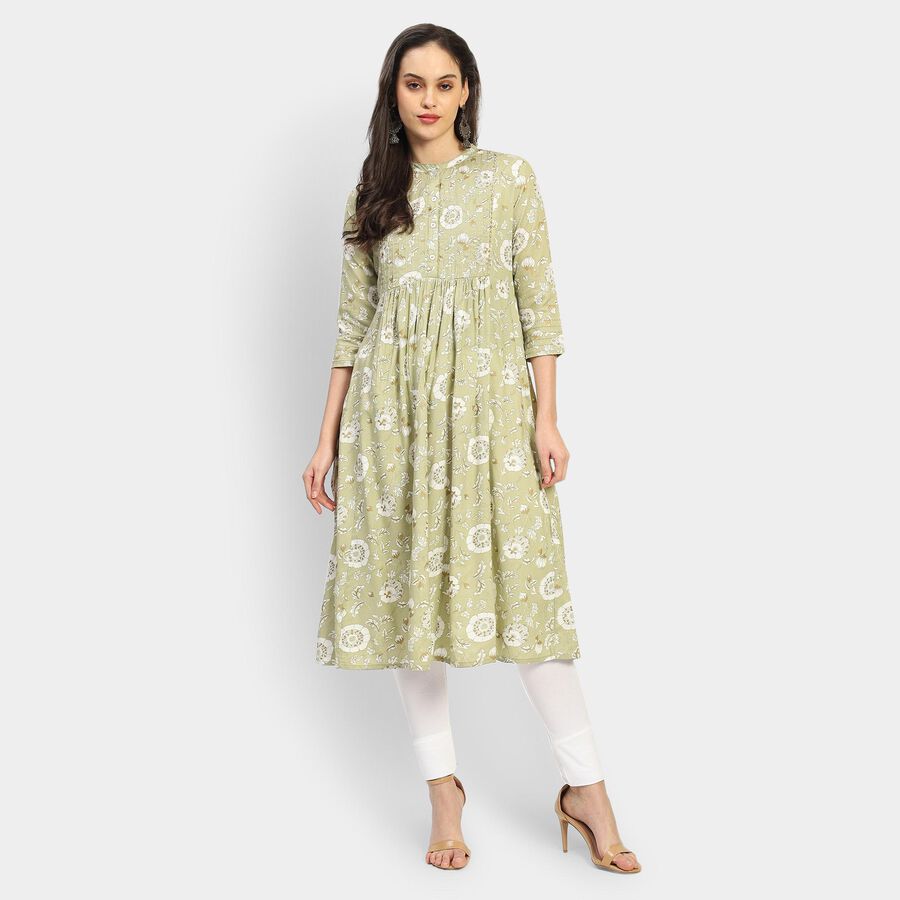Ladies' Kurta, Olive, large image number null