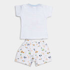 Infants Cotton Round Neck Baba Suit, Light Blue, small image number null
