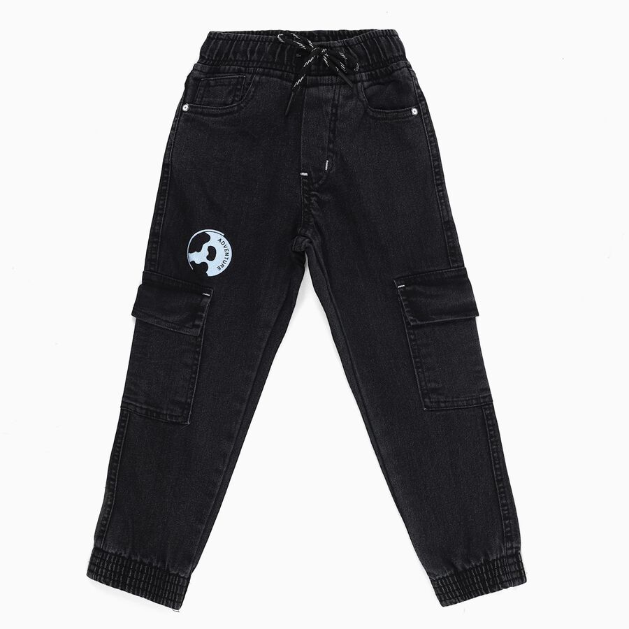 Boys' Jeans, काला, large image number null