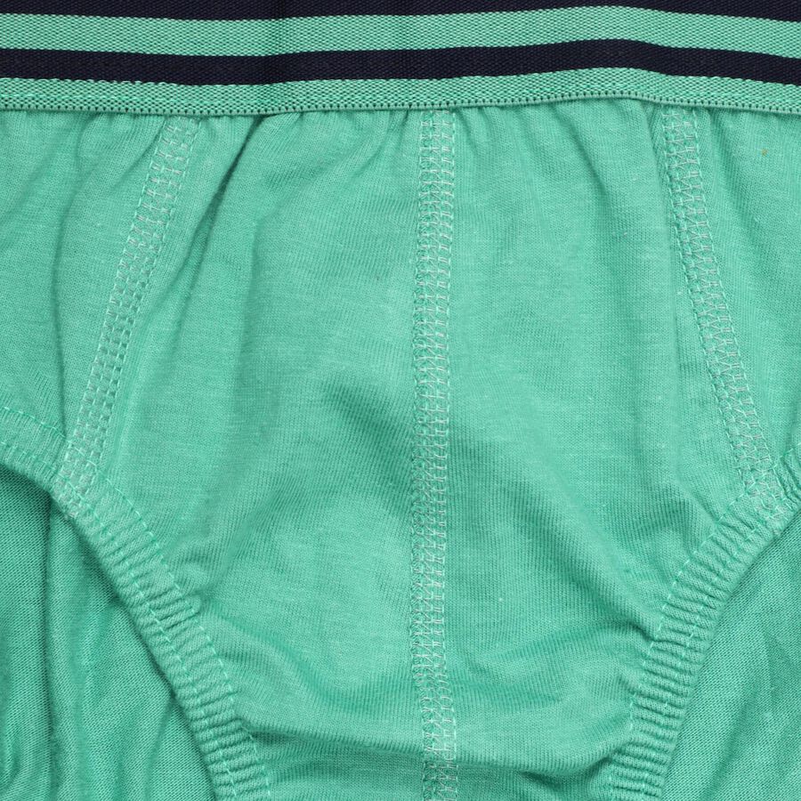 Boys' 100% Cotton Briefs , Light Green, large image number null