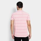 Men's Collared Half Sleeves T-Shirt , गुलाबी, small image number null