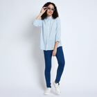 Ladies'  Stripes Shirt, Light Blue, small image number null