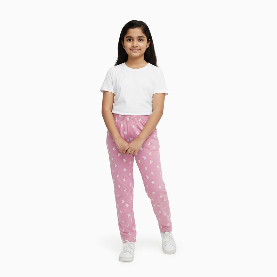 Girls' Pyjama, गुलाबी, large image number null