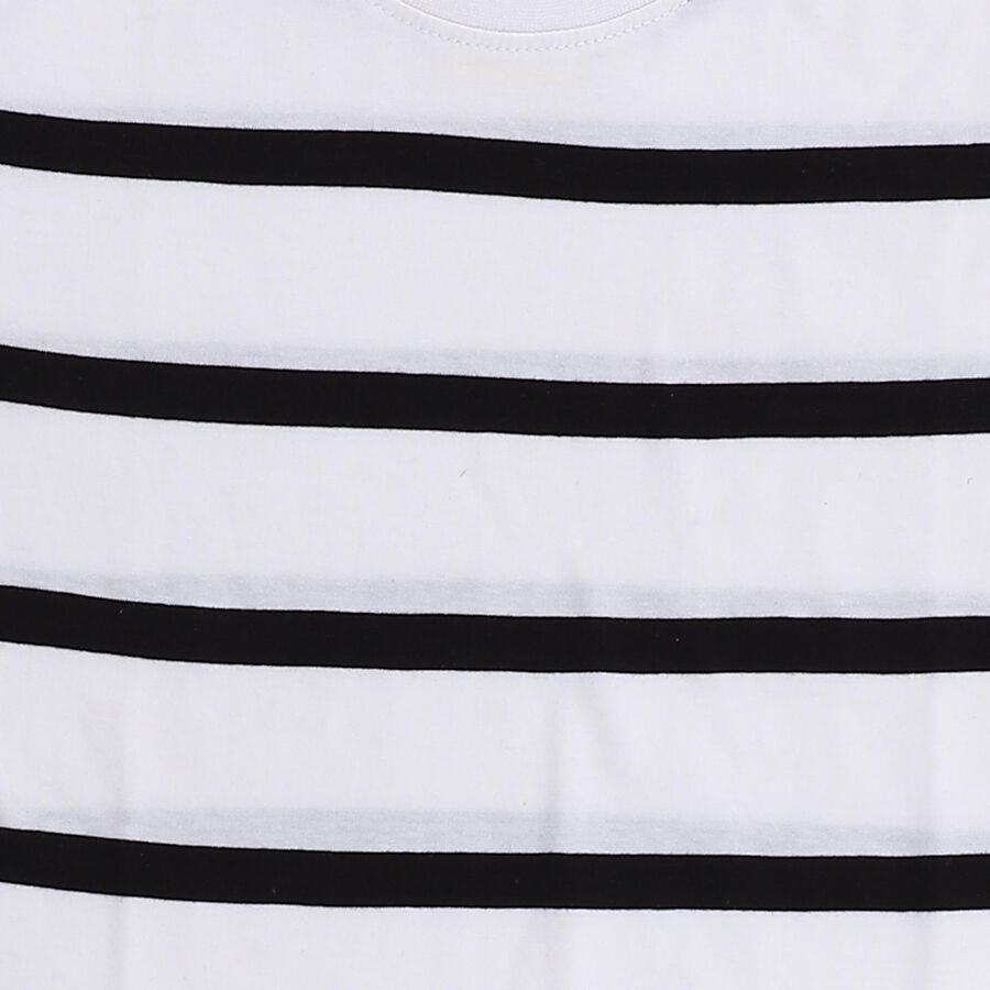 Boys' 100% Cotton Half Sleeves T-Shirt, White, large image number null