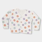 Infants' Off-White Cotton V-Neck Casual T-Shirt, ऑफ व्हाइट, small image number null