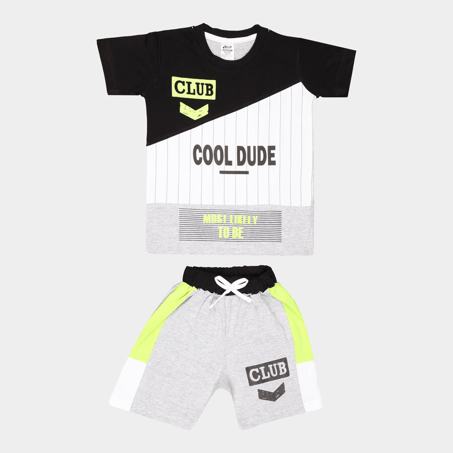 Boys Baba Suit, Black, large image number null