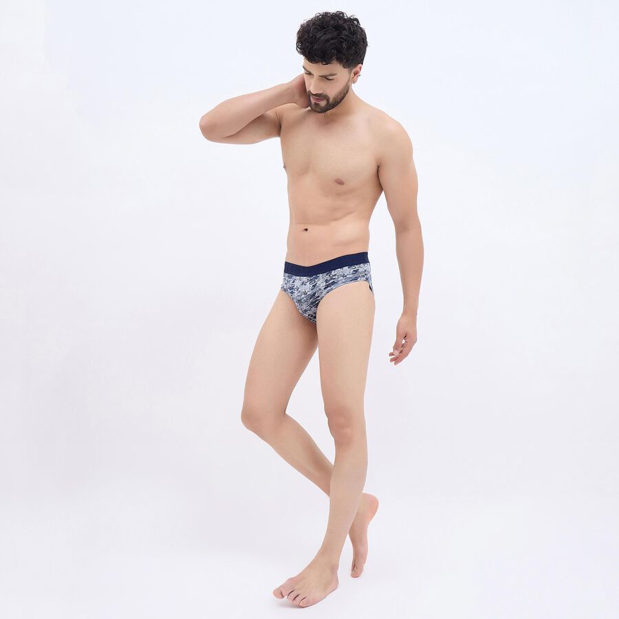 Men's V-Cut Briefs, Black, large image number null