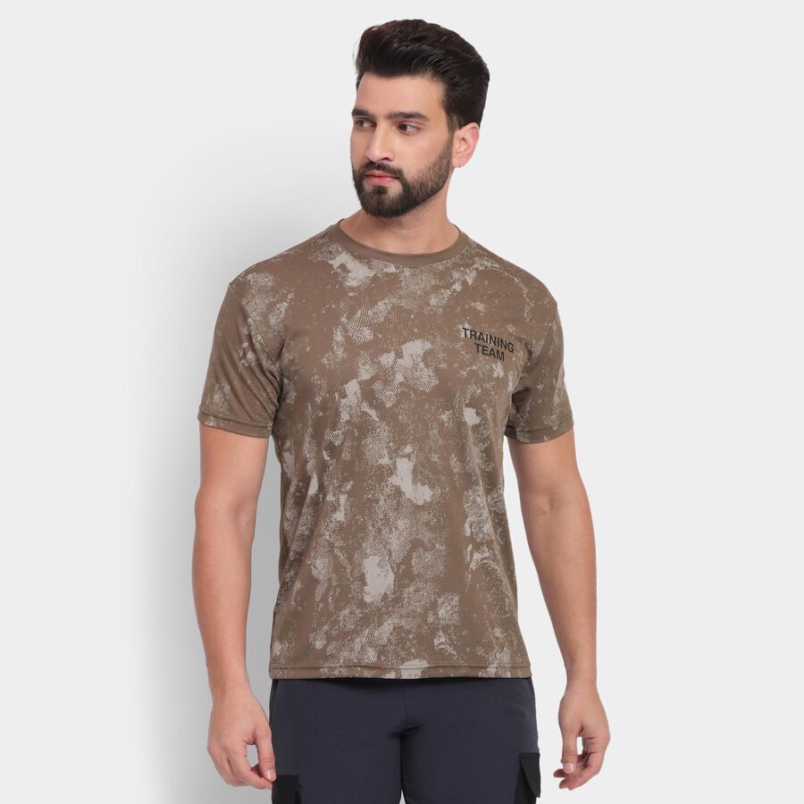 Men's Drifit T-Shirt, Khaki, large