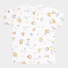 Infants Cotton Printed T-Shirt, White, small image number null