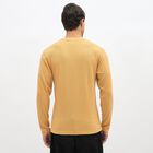 Men's Muted Mustard Round Neck Casual T-Shirt, Mustard, small image number null