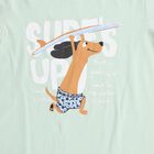 Boys Light Mint Green Cotton Round Neck Casual T-Shirt, Light Green, small