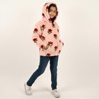 Girls Light Pink Hooded Neck Casual Sweatshirt, हल्का गुलाबी, small image number null