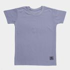 Boys Light Blue Crew Neck Casual Half Sleeve T-Shirt, Light Blue, small