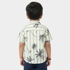 Boys Green Cotton Half Sleeve Classic Casual Shirt, Light Green, small