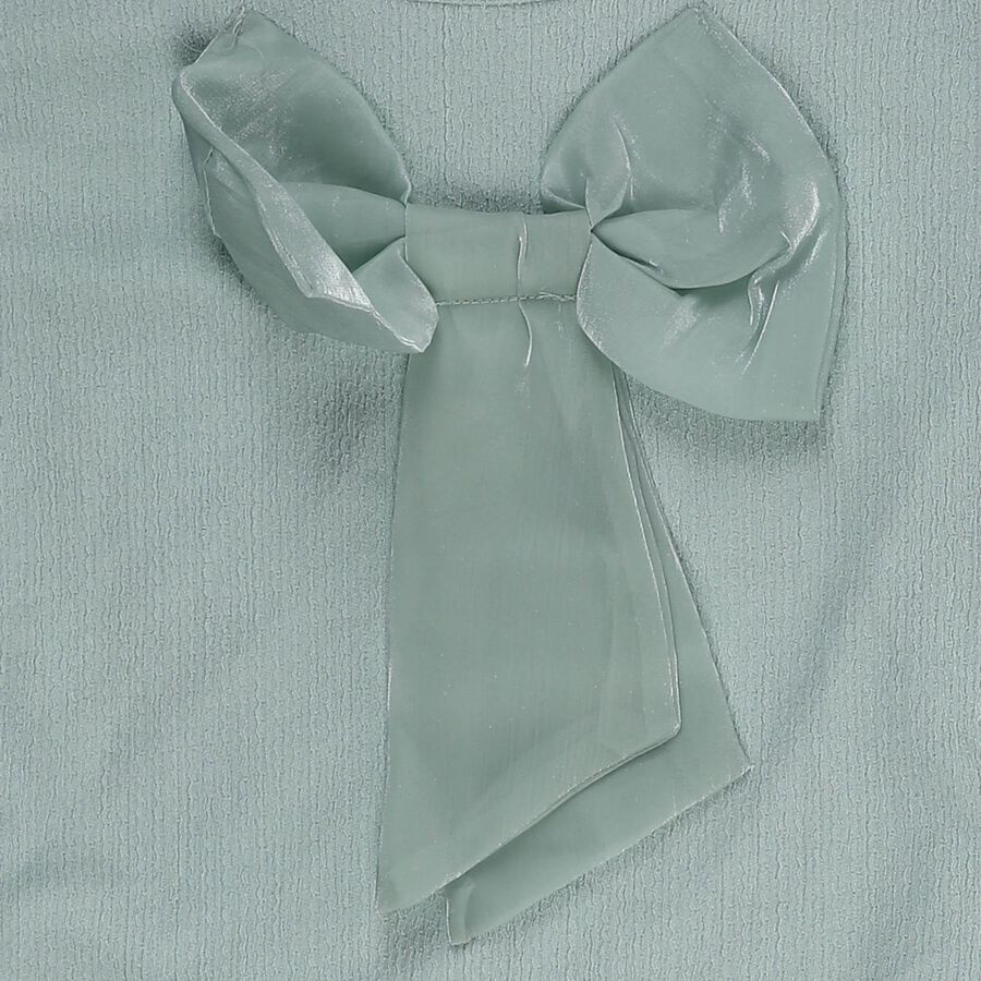 Girls' T-Shirt, हल्का हरा, large