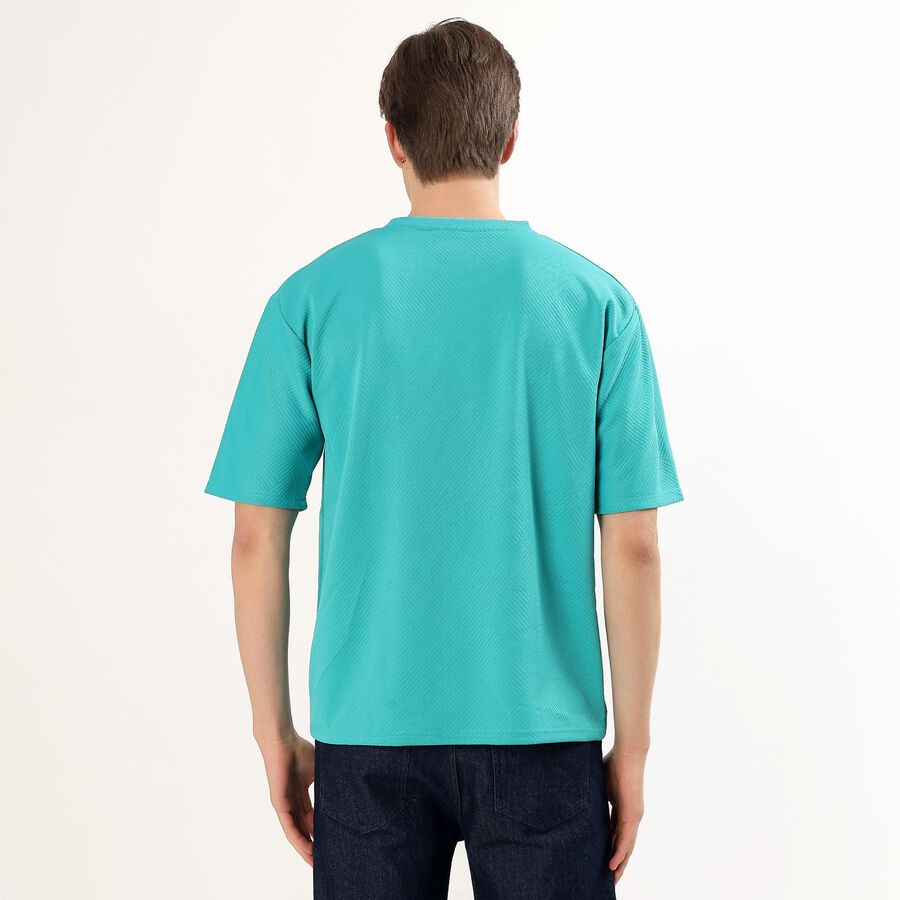 Men's Drifit T-Shirt, Teal Blue, large