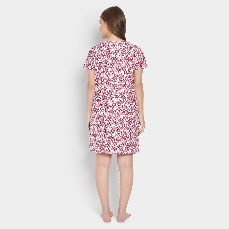 All Over Print Knee Length Women, गुलाबी, large image number null
