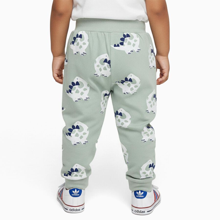 Infants Light Sage Green Dinosaur Printed Cotton Pyjama, हल्का हरा, large image number null