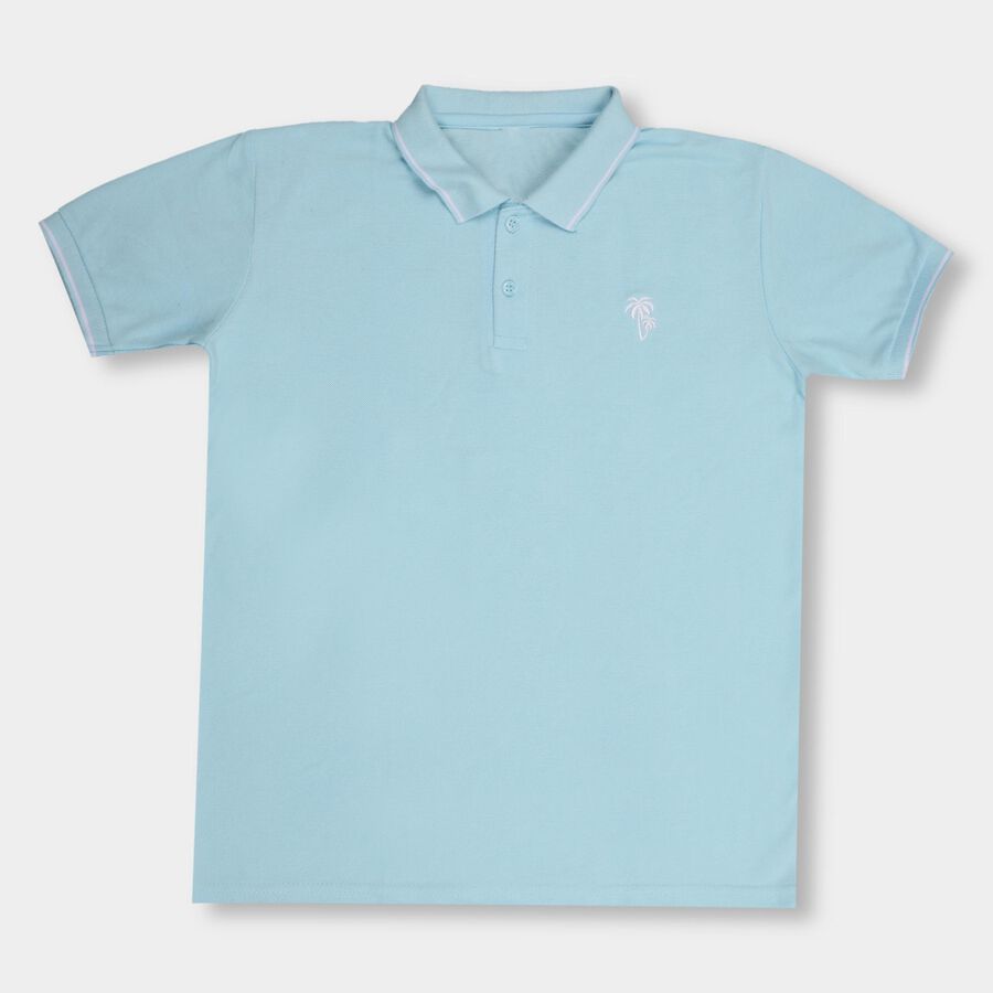 Boys' Half Sleeves T-Shirt , हल्का नीला, large image number null
