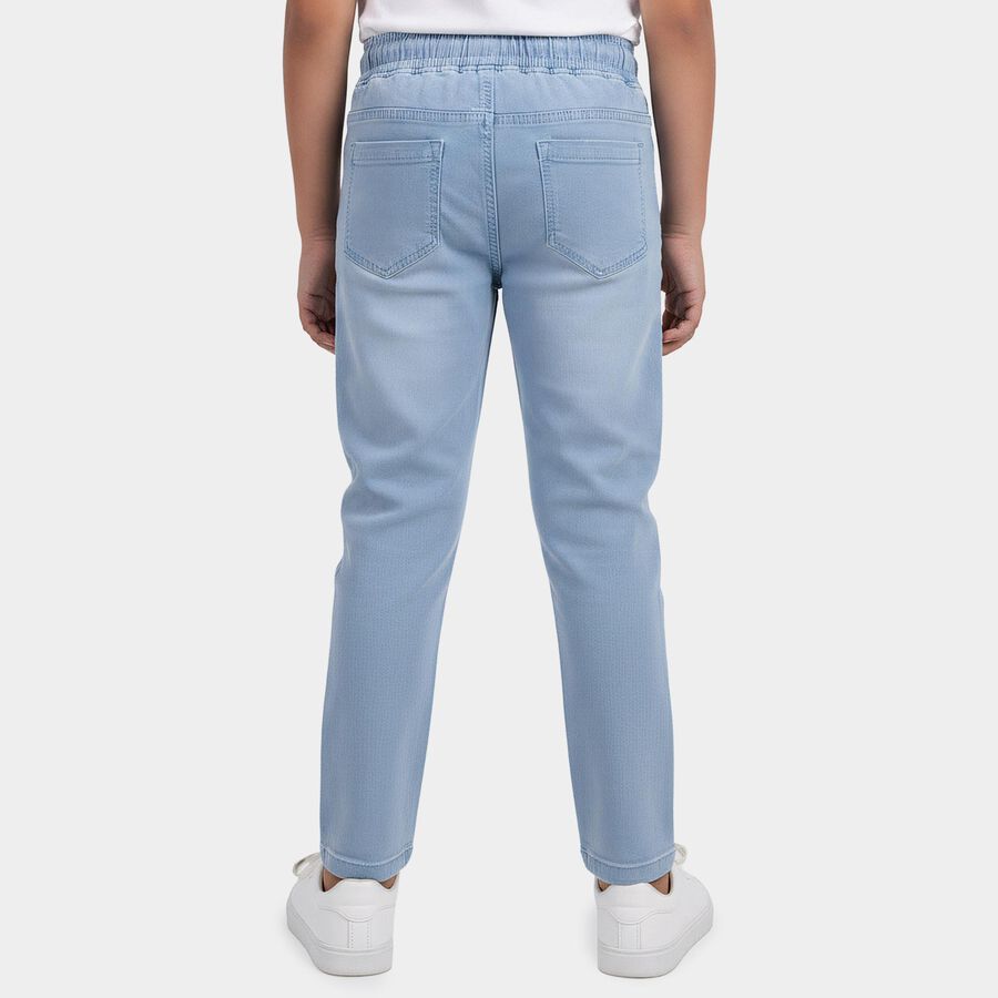 Boys' Light Blue Regular Fit Classic Jeans, हल्का नीला, large