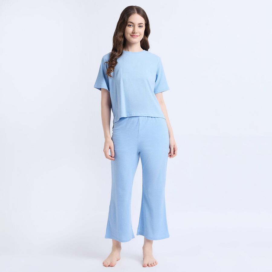 Ladies' Night Suit , Light Blue, large image number null