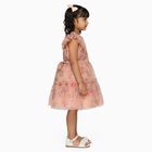 Girls' Versatile Everyday and Occasion Wear Frock, Light Pink, small
