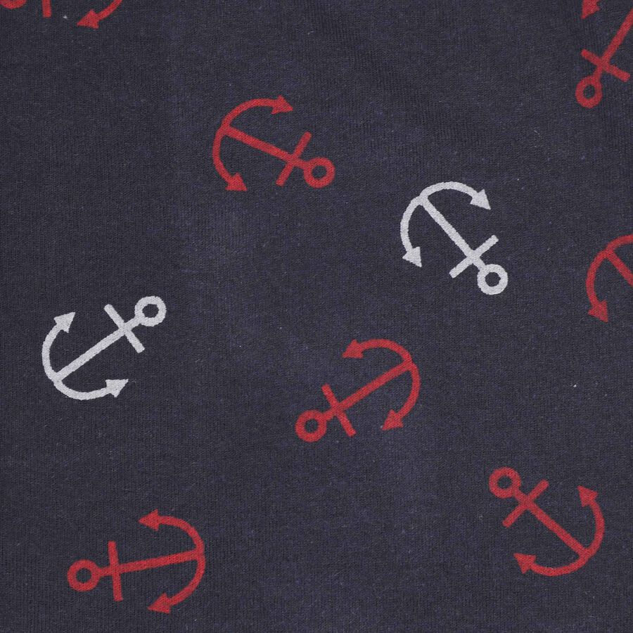Boys All Over Print Pyjama, Navy Blue, large image number null