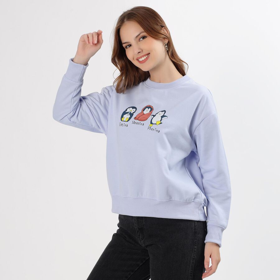 Ladies' Sweatshirt, हल्का नीला, large image number null