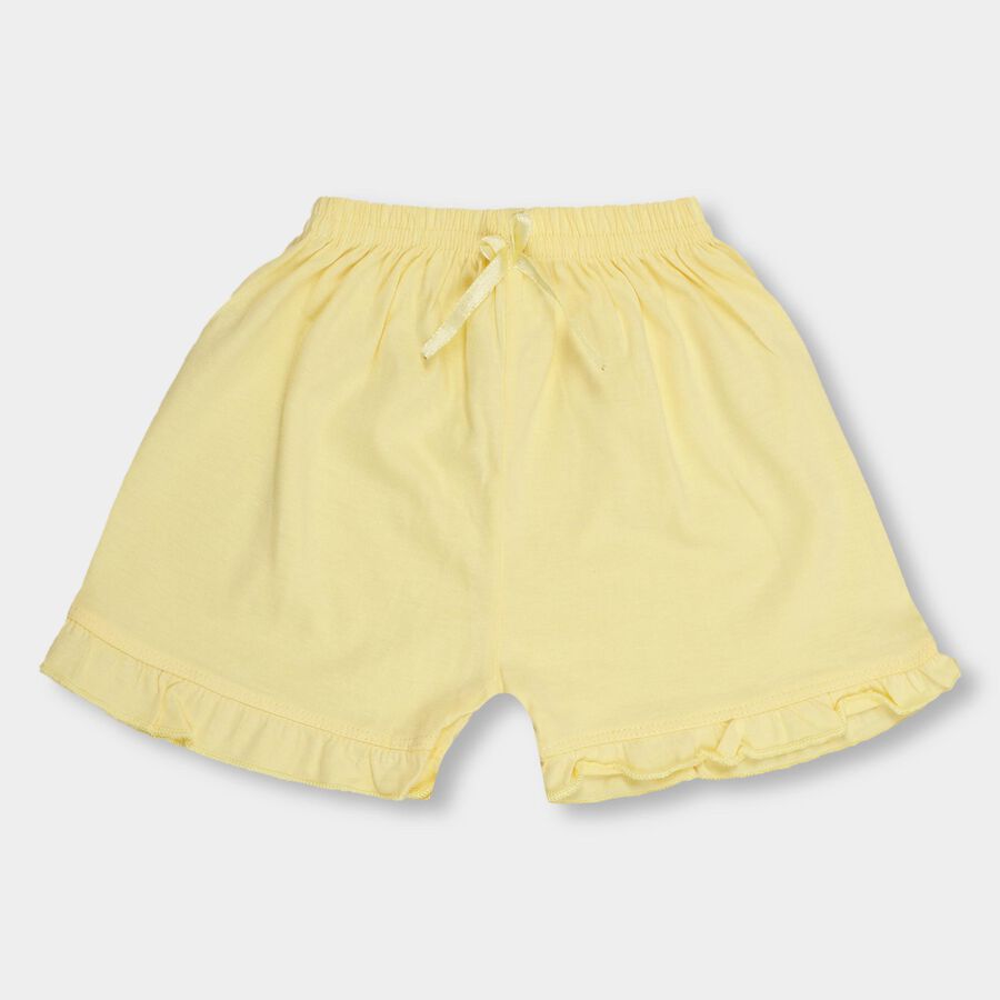 Infants' 100% Cotton Half Pant , हल्का नीला, large