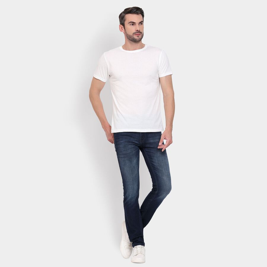 Men's Slim Fit Jeans , Dark Blue, large image number null