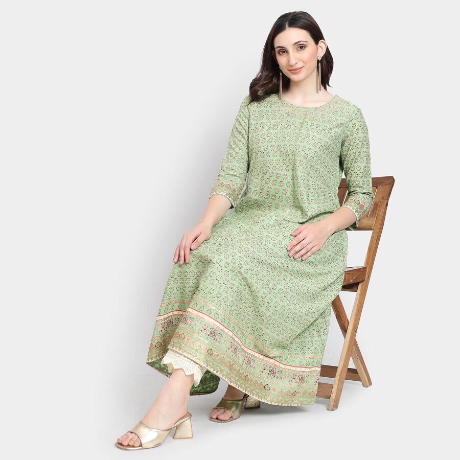 Ladies' Kurta , Olive, large image number null