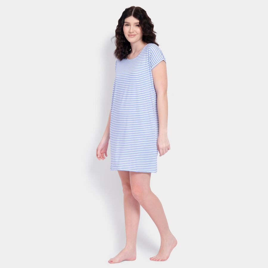 Ladies' Nighty , हल्का नीला, large image number null