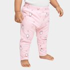 Infants Light Pink Penguin Printed Elastic Waist Pyjama, गुलाबी, small image number null
