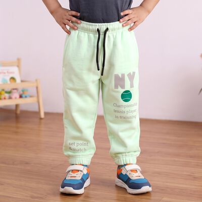 Boys Mint Green Relaxed Fit Graphic Print Jogger Pyjama