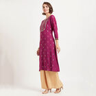 Printed Kurta, Wine, small image number null