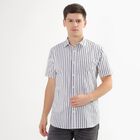 Men's Rich White Cotton Regular Collar Casual Shirt, White, small image number null