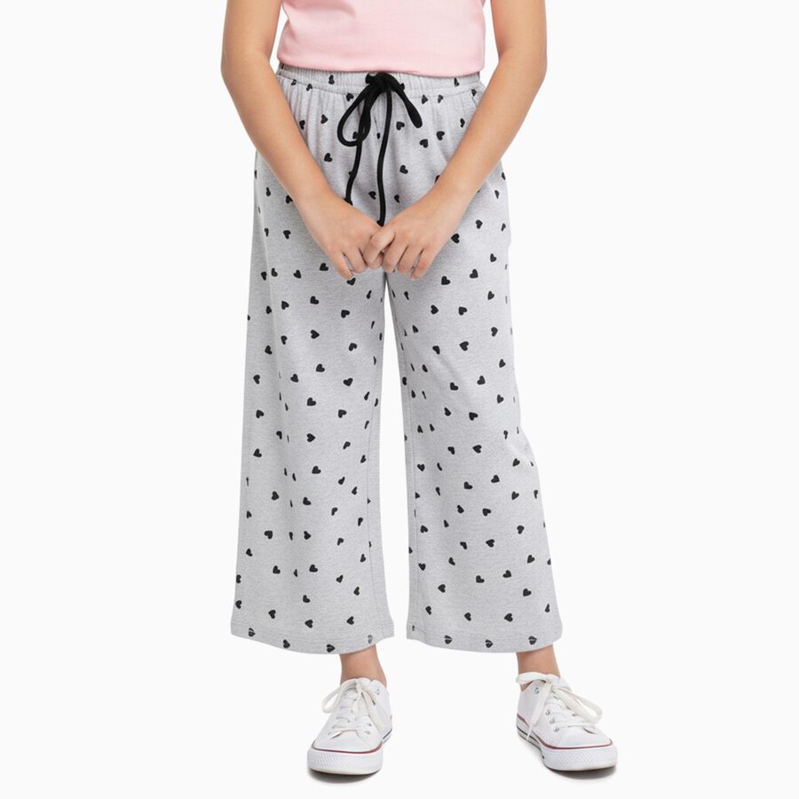 Girls' Pyjama, Light Grey, large image number null