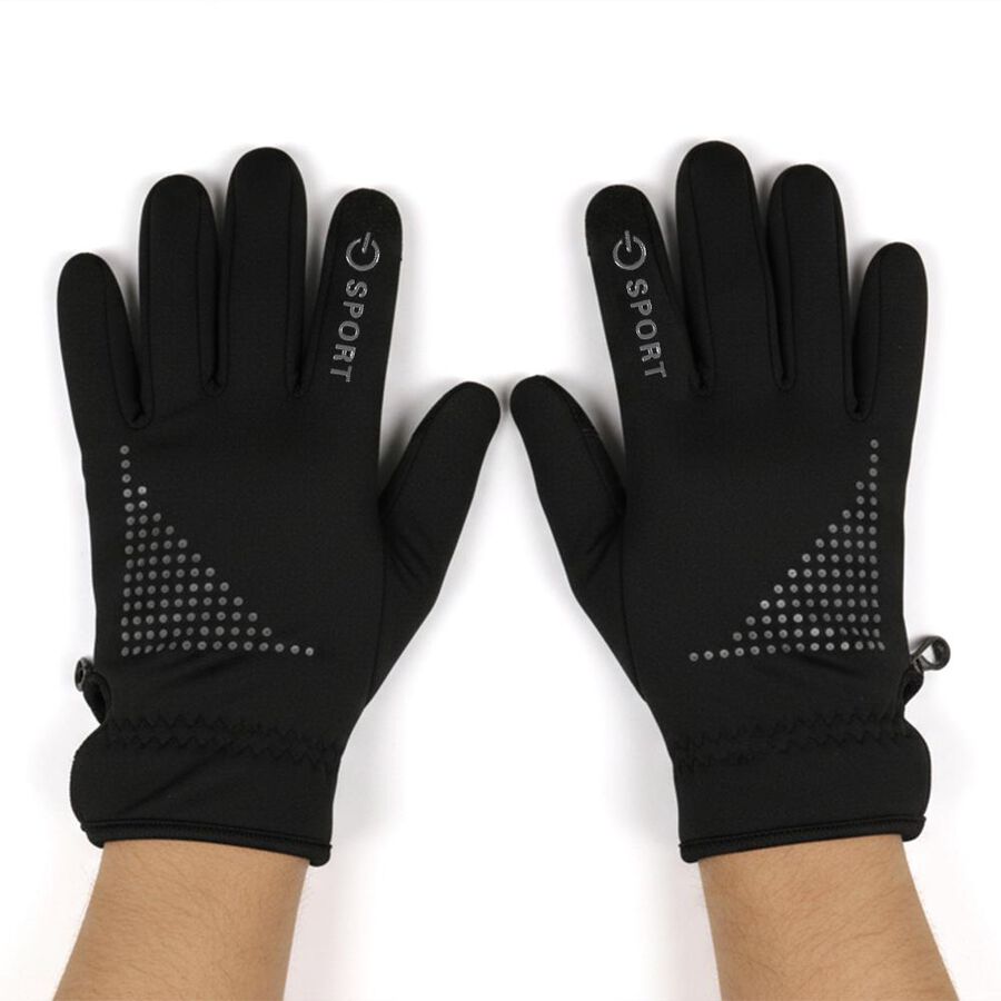 Men's Gloves, काला, large