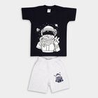 Boys Cotton Baba Suit, Navy Blue, small image number null