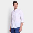 Men's Cotton Casual Shirt, White, small image number null
