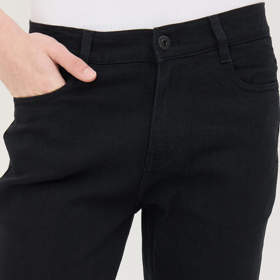 Men's Slim Fit Jeans, Black, large