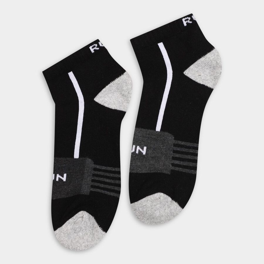 Men's Socks (Pack of 2), Black, large