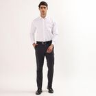 Men's Slim Fit Casual Trousers , गहरा ग्रे, small image number null