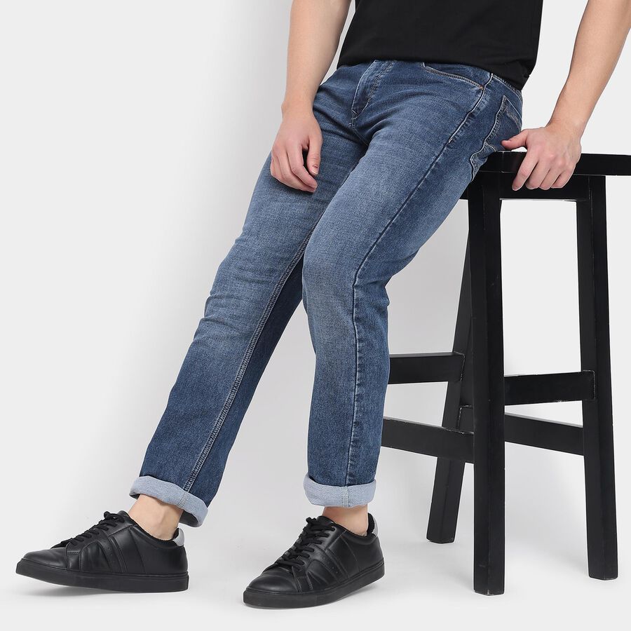 Men's Jeans, Dark Blue, large image number null